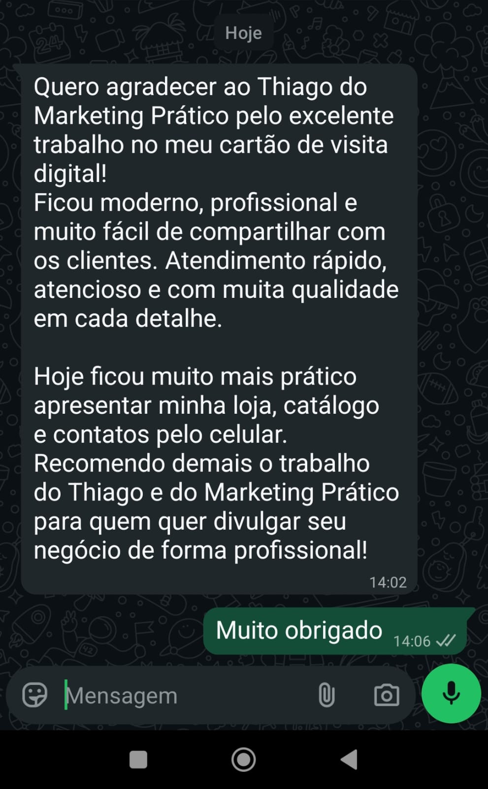 Depoimento Santa 25 Celulares